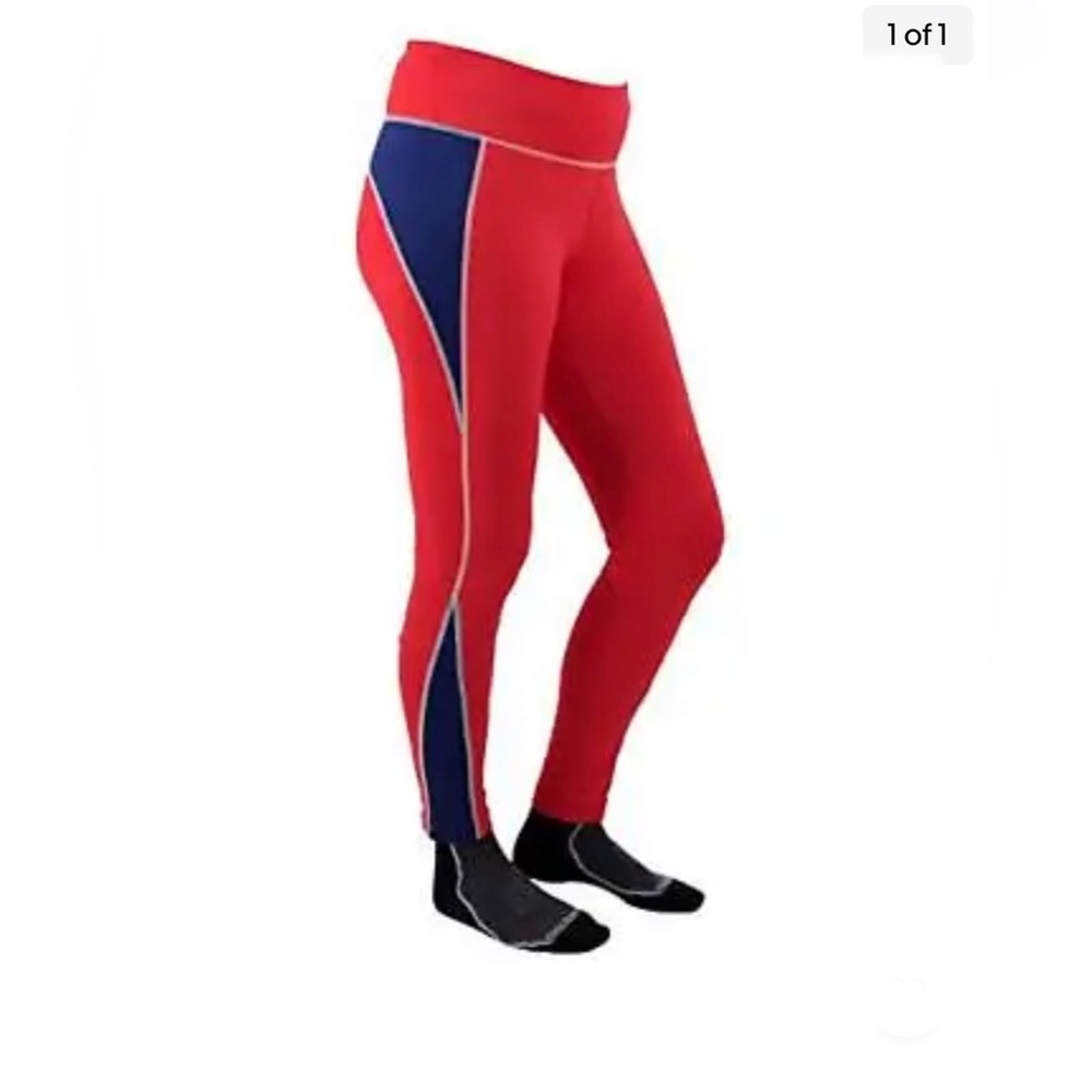 Red & Navy Women’s Performance Leggings